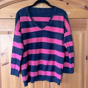 🌟HP🌟Chaps V-Neck Striped Sweater